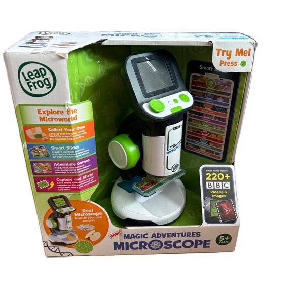 LeapFrog Magic Adventures Microscope - Green and White NEW Learning Toy
